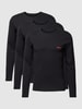 HUGO Longsleeve mit Label-Detail Black