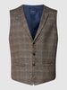 Christian Berg Men Bodywarmer met structuurmotief Lichtbruin