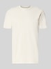 Christian Berg Men t-shirt z bawełny z okrągłym dekoltem Złamany biały
