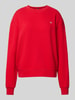 Tommy Hilfiger Sweatshirt met logostitching Rood