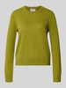Jake*s Casual Regular fit pullover van puur kasjmier Groen