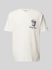 Tommy Jeans Relaxed Fit T-Shirt mit Logo-Stitching Modell 'NOVELTY' Offwhite