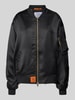 Original Bombers Bomberjacke mit Label-Stitching Black