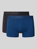 SLG Boxershort met elastische logo in band in een set van 2 stuks Antraciet