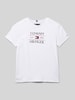 Tommy Hilfiger Teens T-Shirt mit Label-Print Weiss
