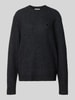 Carhartt Work In Progress Strickpullover mit Logo-Stitching Modell 'CURTIS' Black