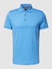 Tommy Hilfiger Tailored Regular fit poloshirt met logostitching Blauw