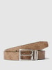Guess Gürtel mit Allover-Muster Modell 'ADJUSTABLE BELT' Mittelbraun