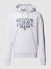 Tommy Jeans Hoodie met labelprint, model 'ENTRY GRAPHIC' Lichtgrijs gemêleerd