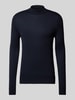 Christian Berg Men Gebreide pullover met turtleneck Marineblauw