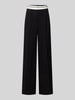 Jake*s Casual Wide Leg Stoffhose mit Bundfalten Black