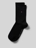 Tommy Hilfiger Socken aus Baumwoll-Mix mit Logo-Stitching im 2er-Pack Modell 'WOMEN SOCK 2P LUREX RO' Black