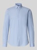Jake*s Slim Fit Business-Hemd mit Button-Down-Kragen Bleu