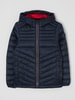 Jack & Jones Gewatteerd jack met capuchon, model 'Ehero' Marineblauw