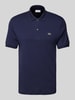 Lacoste Regular fit poloshirt met labeldetail Marineblauw