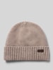 Barbour Beanie mit Logo-Patch Beige