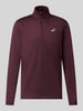 ASICS Funktionsshirt mit Logo und Reißverschluss Dunkelrot