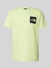 The North Face T-shirt z nadrukiem z logo model ‘FINE’ Jasnozielony