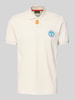 Napapijri Regular Fit Poloshirt mit Label-Stitching Modell 'CLANIS' Offwhite
