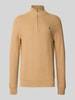 Polo Ralph Lauren Gebreide pullover met labelstitching Camel gemêleerd