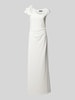 Vera Mont Abendkleid mit seitlicher Raffung Offwhite