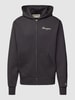 CHAMPION Sweatjacke mit Label-Stitching Black