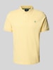 MCNEAL Regular fit poloshirt met labelstitching Lichtgeel