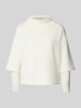 s.Oliver BLACK LABEL Loose Fit Sweatshirt aus Scuba mit überschnittenen Schultern Offwhite