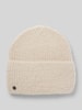 Loevenich Beanie in Strick-Optik mit Viskose-Anteil Offwhite