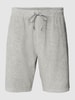 Polo Ralph Lauren Sweatshorts mit Allover-Muster Modell 'ATHLETIC' Hellgrau meliert