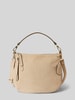 Abro Handtasche mit Label-Applikation Modell 'JUNA' Beige