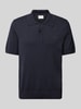 Gant Poloshirt in unifarbenem Design Marine