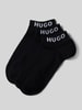 HUGO Sneakersokken met labeldetail in een set van 3 paar Zwart