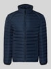 NAUTGÅRD Regular Fit Jacke in Stepp-Optik Marine