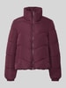 Vero Moda Regular Fit Steppjacke mit Stehkragen Modell 'LIGARIO' Bordeaux