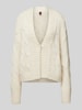 Stefanel Cardigan met ribboorden Ecru