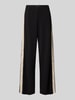 Vero Moda Wide leg sweatpants met contraststrepen, model 'BERLIN' Zwart