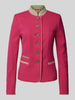 WHITE LABEL Taillierter Blazer mit Stehkragen Pink