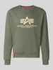 Alpha Industries Regular Fit Sweatshirt aus Baumwoll-Mix mit Logo-Print Oliv