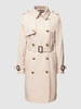 Christian Berg Woman Selection Trenchcoat met tailleriem Zand