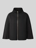 Rinascimento Jacke aus Viskose-Mix mit Stehkragen Black