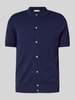 Manuel Ritz Poloshirt met knoopsluiting Marineblauw