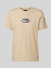 Tommy Hilfiger Regular fit T-shirt van puur katoen Beige