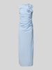 YAS Cocktailkleid mit floralen Applikationen Modell 'DONA' Hellblau