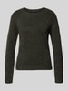 VERO MODA Regular Fit Pullover mit Rundhalsausschnitt Modell 'DOFFY' Dunkelgruen