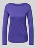 Christian Berg Woman Longsleeve mit U-Boot-Ausschnitt Violett