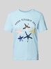 Only T-shirt met pailletten, model 'KITA' Lichtblauw