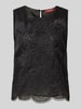 Max Mara Studio Tanktop met siergarnering, model 'EFESO' Zwart