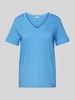 Gant T-Shirt mit Label-Stitching Royal