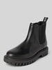 Tommy Hilfiger Lederboots mit strukturierter Sohle Black